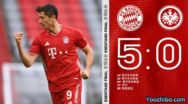 <a href=/zuqiu/suoyou/bayern/ target=_blank class=infotextkey>拜仁</a>慕尼黑5-0法兰克福
